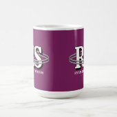 Chrome-Orbit-Monogramm Initialen in jeder Farbe ID Kaffeetasse (Mittel)