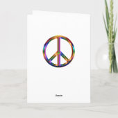Chrome Peace Sign Karte (Rückseite)