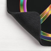 Chrome Peace Sign Mousepad (Ecke)