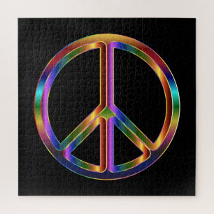 Chrome Peace Sign Puzzle
