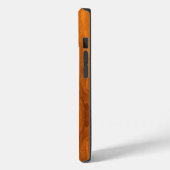 Chrome Pirate Crossbones auf Teak Wood Case-Mate iPhone Hülle (Rückseite / Links)