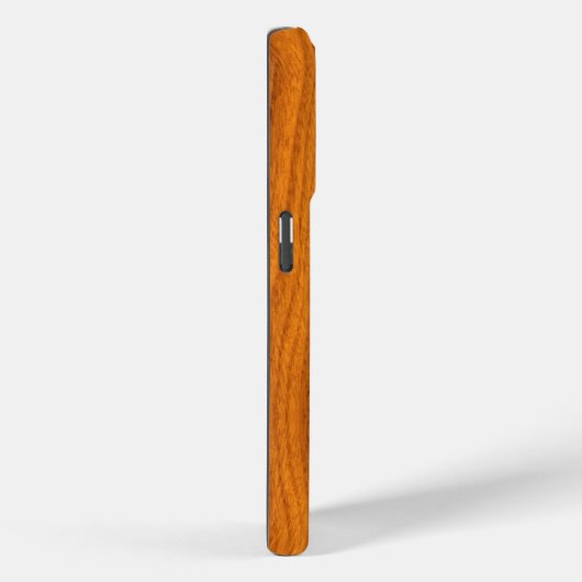 Chrome Pirate Crossbones auf Teak Wood Case-Mate iPhone Hülle (Rückseite / Rechts)