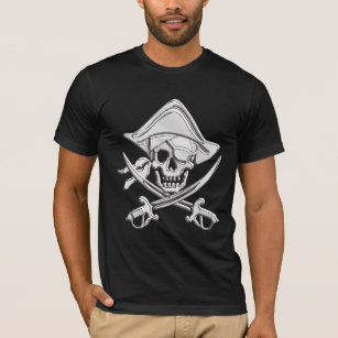 Chrome Pirate Skull T-Shirt