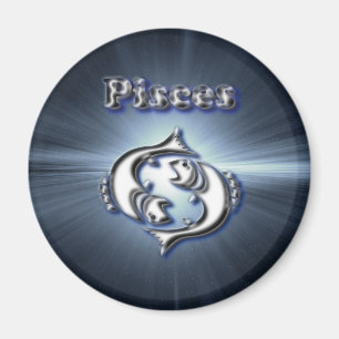 Chrome Pisces Magnet