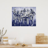 Chrome Plate Music Poster (Küche)