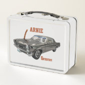 Chrome Pontiac GTO Metall Brotdose (Rückseite)