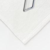 Chrome Print Belted White Ribbon Awareness Fleecedecke (Ecke)