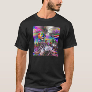 Chrome Psychedelic Dreamworld Original Digital Gen T-Shirt