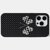 Chrome Racing Flags Case-Mate iPhone Hülle (Rückseite (Horizontal))