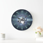 Chrome Sagittarius Große Wanduhr (Zuhause)