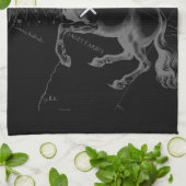 Chrome Sagittarius Zodiac Sign Hevelius circa 1690 Geschirrtuch (Gefaltet)