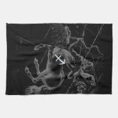 Chrome Sagittarius Zodiac Sign Hevelius circa 1690 Geschirrtuch (Horizontal)