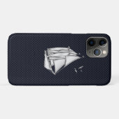 Chrome Sailboat auf Carbon Fibre Print Case-Mate iPhone Hülle (Rückseite (Horizontal))
