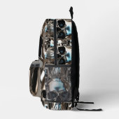 Chrome Schädel Bedruckter Rucksack (Rechts)