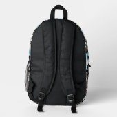 Chrome Schädel Bedruckter Rucksack (Rückseite)