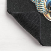 Chrome-Schädel und Flügel-Maus-Pad Mousepad (Ecke)