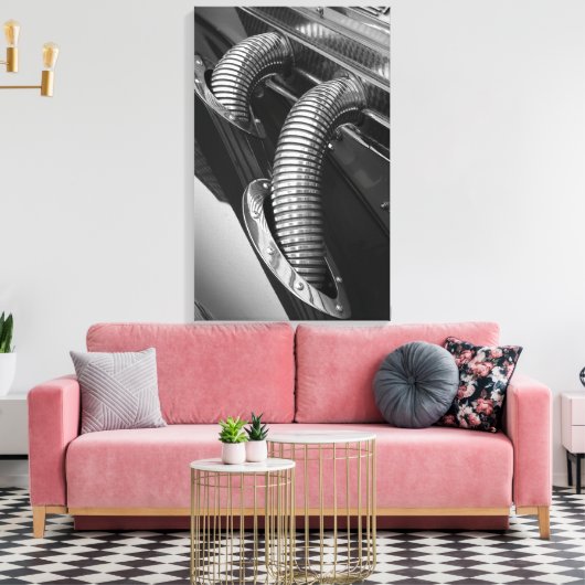 Chrome-Schläuche Leinwanddruck (Insitu (Wohnzimmer))