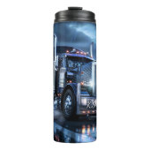 Chrome Semi Truck Rain Storm Thermosbecher (Vorderseite)