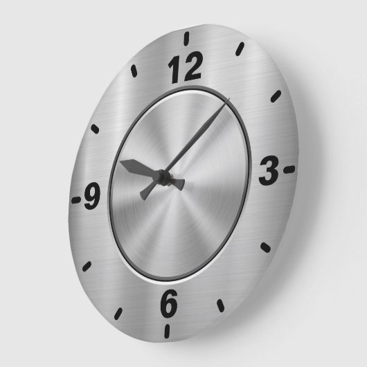 Chrome Silber große Uhr (Winkel)