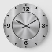 Chrome Silber große Uhr (Vorderseite)