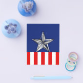 Chrome Silver Star auf Festive Patriotic Colors Flyer (Einzeln)