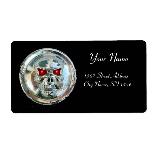 CHROME SKULL Black (Vorne)