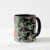 CHROME SKULL BLACK GREEN RED RUBY GEMSTONES TASSE (VorderseiteRechts)