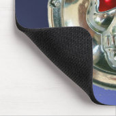 CHROME SKULL, Blauer Topaz Mousepad (Ecke)