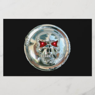 CHROME SKULL BRIEFPAPIER