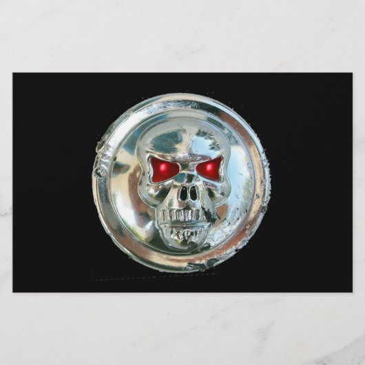 CHROME SKULL BRIEFPAPIER (Vorderseite)