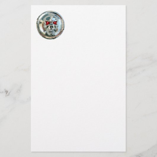 CHROME SKULL BRIEFPAPIER (Vorderseite)