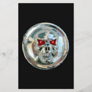 CHROME SKULL BRIEFPAPIER