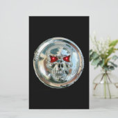 CHROME SKULL BRIEFPAPIER (Stehend Vorderseite)
