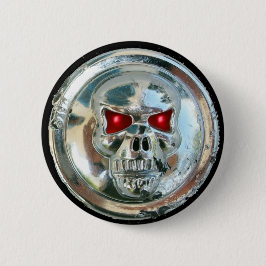 CHROME SKULL BUTTON (Vorderseite)