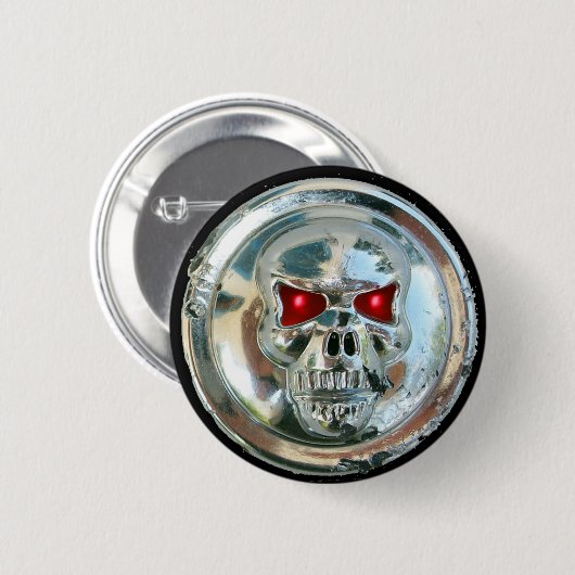 CHROME SKULL BUTTON (Vorne & Hinten)