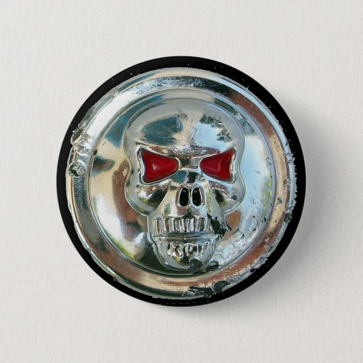 CHROME SKULL BUTTON (Vorderseite)
