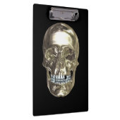Chrome Skull Clipboard Klemmbrett (Rechts)