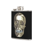 Chrome Skull Flask Flachmann (Links)