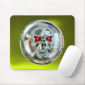 CHROME SKULL, Gelbes Topaz Mousepad (Mit Mouse)