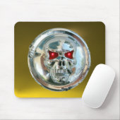 CHROME SKULL, Gelbes Topaz Mousepad (Mit Mouse)
