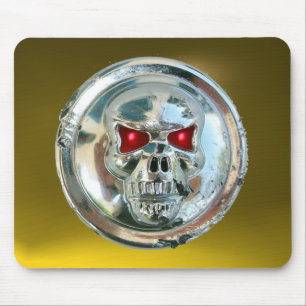 CHROME SKULL, Gelbes Topaz Mousepad