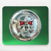 CHROME SKULL, Green Jade Mousepad (Vorne)