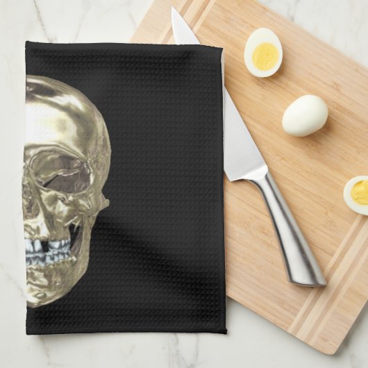 Chrome Skull Kitchtuch Handtuch (Viertel Falte)