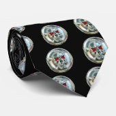 CHROME SKULL KRAWATTE (Gerollt)