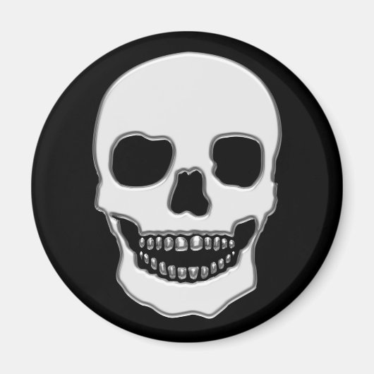 CHROME SKULL MAGNET (Vorne)