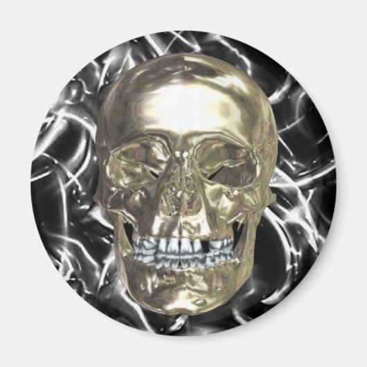 Chrome Skull Magnet (Vorne)