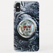 CHROME SKULL MIT FANTASY GRIFFINS Case-Mate iPhone HÜLLE (Rückseite)