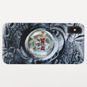 CHROME SKULL MIT FANTASY GRIFFINS Case-Mate iPhone HÜLLE (Rückseite (Horizontal))