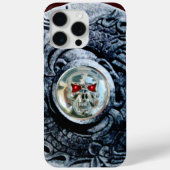 CHROME SKULL MIT FANTASY GRIFFINS Case-Mate iPhone HÜLLE (Rückseite)