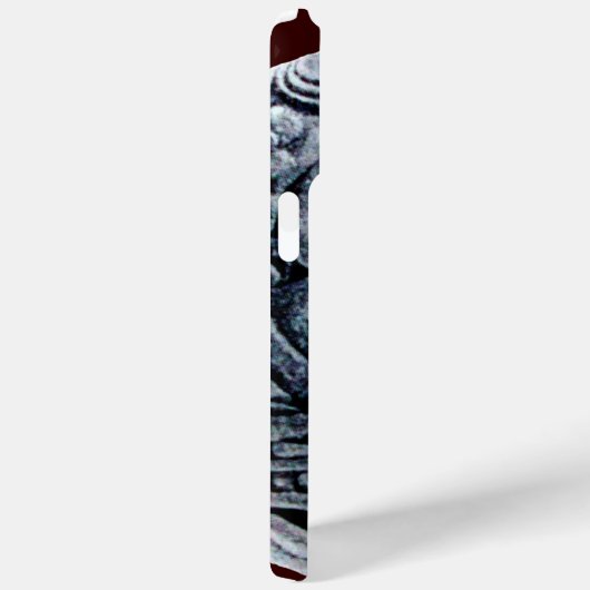 CHROME SKULL MIT FANTASY GRIFFINS Case-Mate iPhone HÜLLE (Rückseite / Rechts)